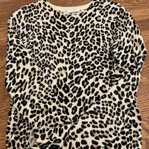 Equipment Femme Cashmere Animal Print Sweater